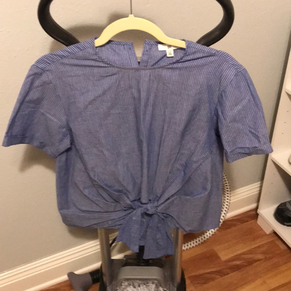 Tie front blouse